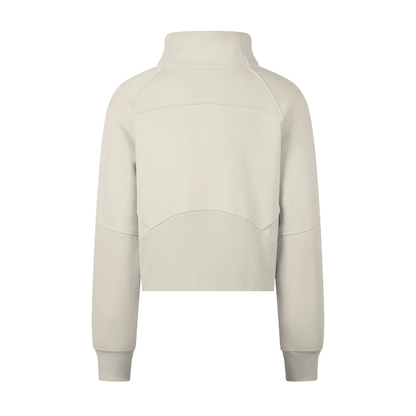 Yinyang Co Cropped Half-Zip Sweatshirt