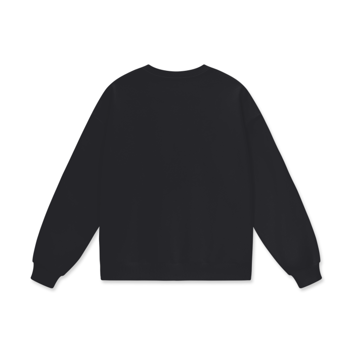 Yinyang Co Black Heavyweight Drop Shoulder Oversized Sweatshirt