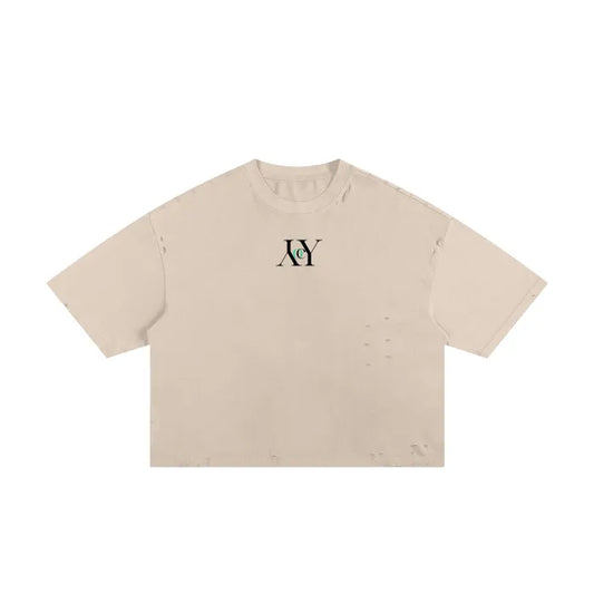 Yinyang Co Classic Frayed Boxy Tee